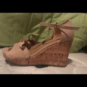 TIME And TRU - Women Beige Wedge Shoe Heel